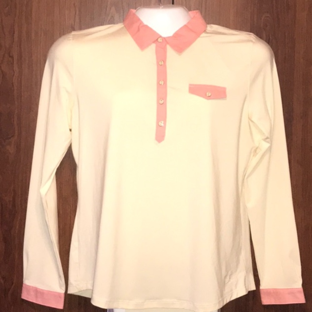 LADY HAGEN OXFORD POLO, Sz L, NWT